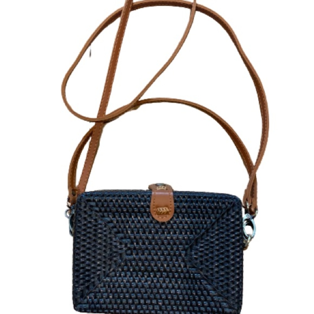 Anthropologie: Boxy Bali Crossbody Bag (barely worn)